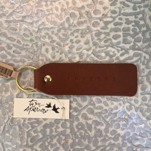 Leather key chain, inspire